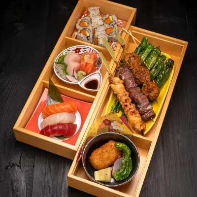 Charcoal-grilled skewers